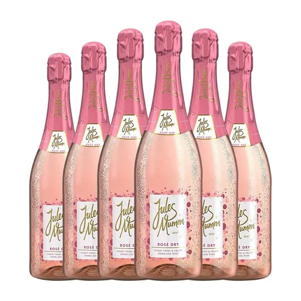 Jules Mumm Dry — Seco Rosé — Rosado 75 cl Espumoso Rosado (Caja de 6 unidades)