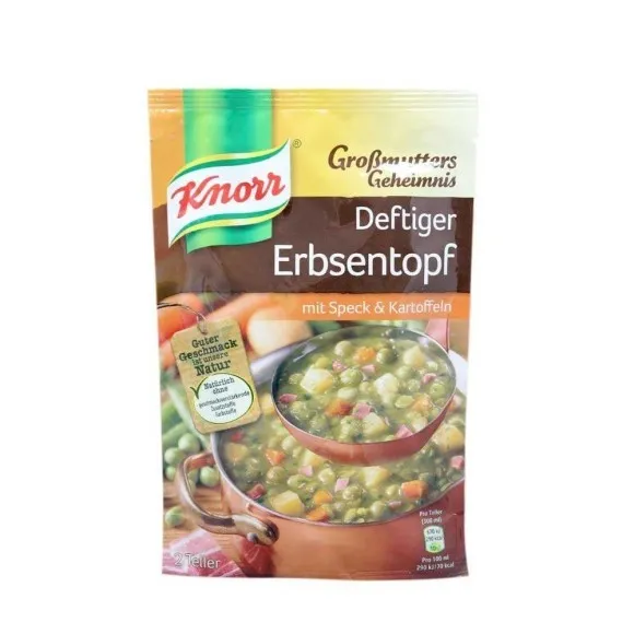 Knorr Deftiger Erbsentopf mit Speck&Kartoffeln / Sopa de Guisantes con Bacon y Patata 122g