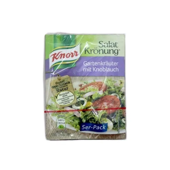 Knorr Salatkrönung Gartenkräuter mit Knoblauch / Mezcla para Ensalada Hierbas y Ajo x5