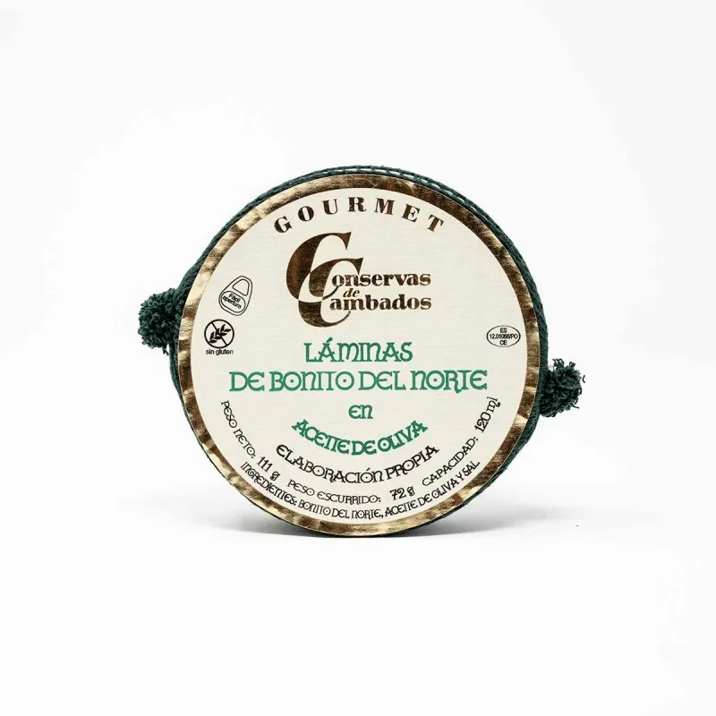 Láminas de bonito del Norte en aceite de oliva Cambados