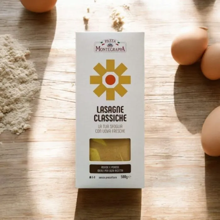Lasaña Montegrappa con huevos 500g