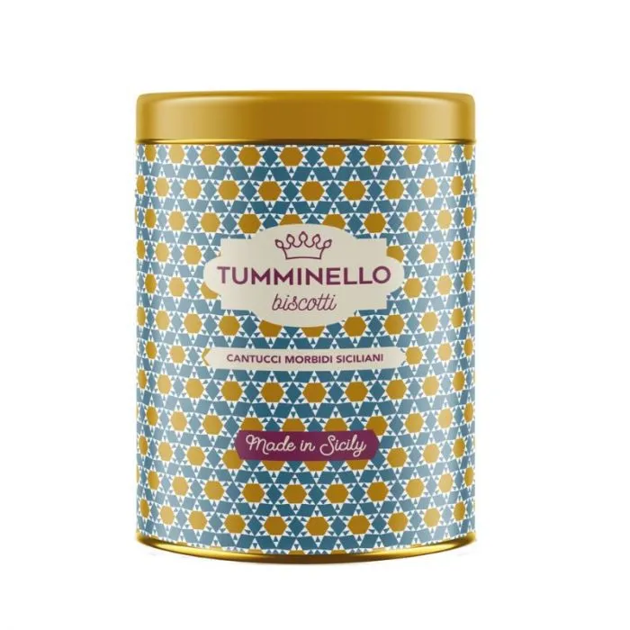 Lata de 270 g de Cantucci de almendra siciliana blanda