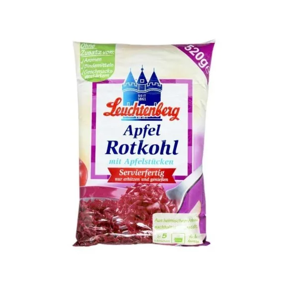 Leuchtenberg Apfel Rotkhol mit Apfelstücken / Col Lombarda con Manzana 520g