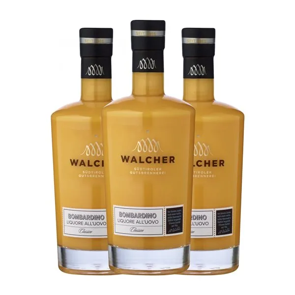 Licores Alfons Walcher Bombardino 70 cl Uovo — Huevo (Caja de 3 unidades)