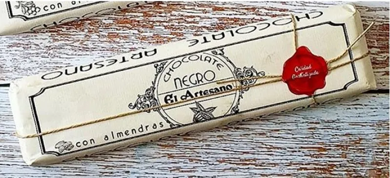 Lingote de Chocolate negro con Arándanos 52% cacao 300g - El Artesano