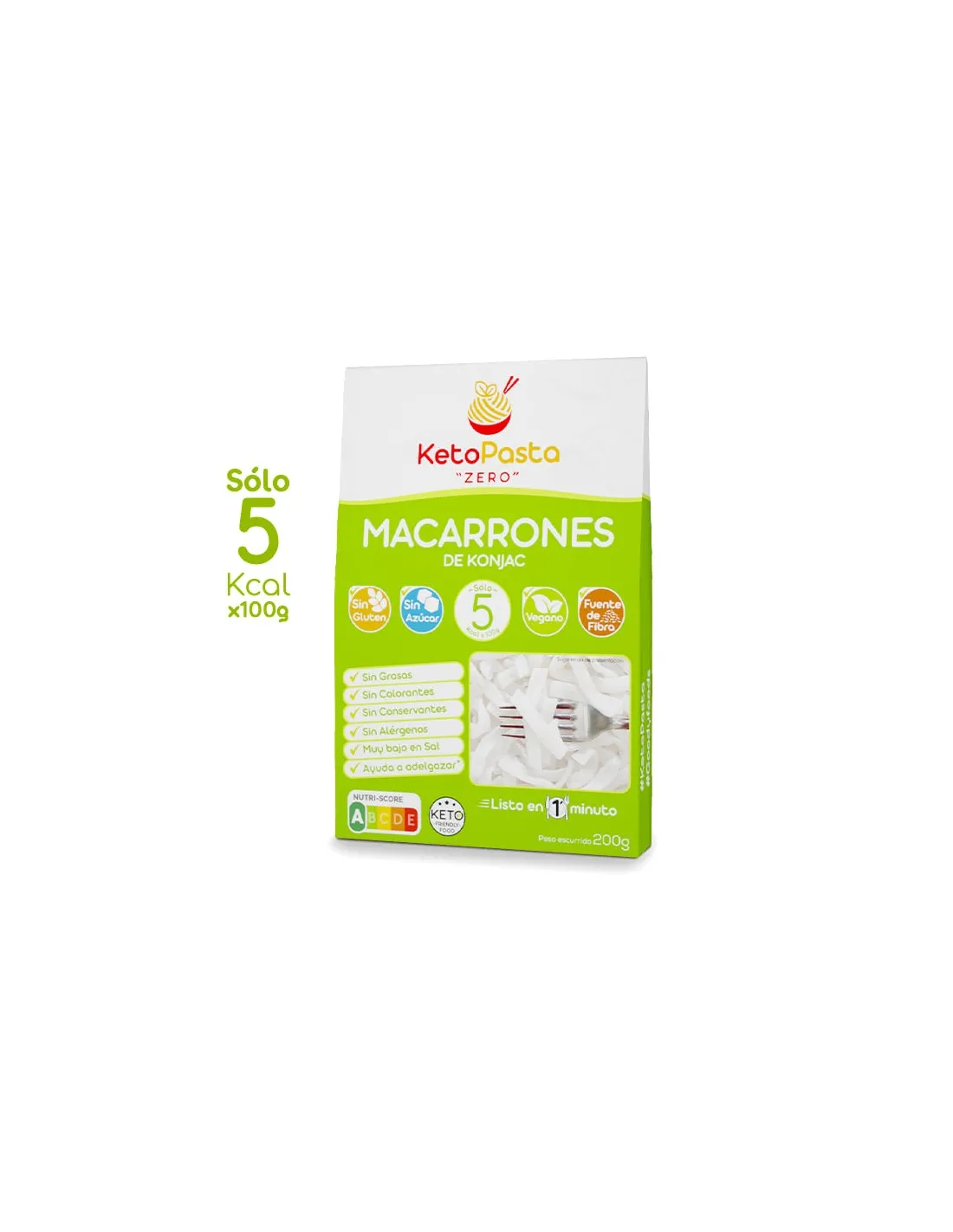 Macarrones de konjac KetoPasta ZERO 200g