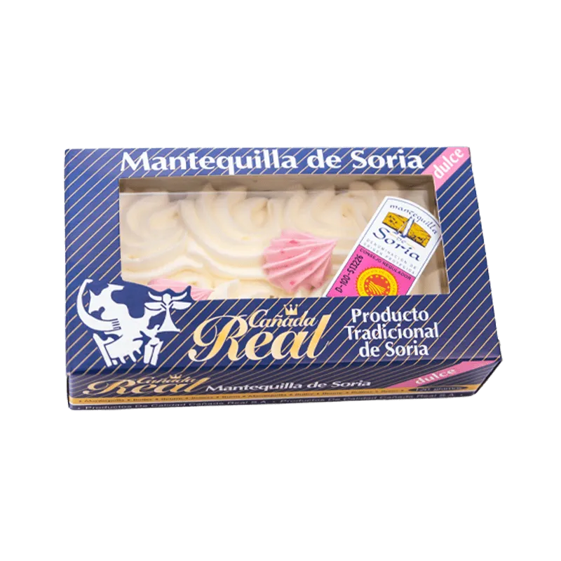 MANTEQUILLA DE SORIA. DULCE. CAJA 120 GRAMOS