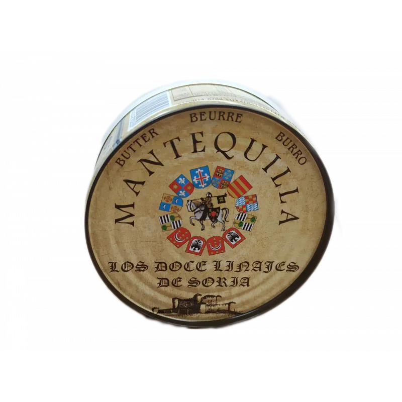 Mantequilla natural Los Doce Linajes de Soria. Lata 250 gr