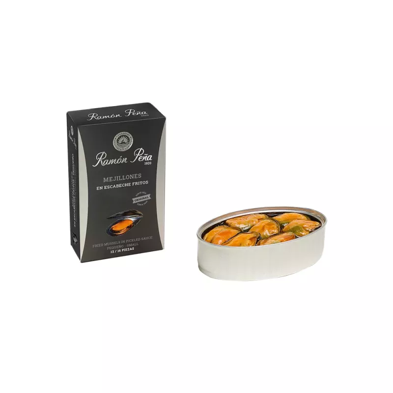 Mejillones en Escabeche Fritos 12-16 Piezas Ramón Peña