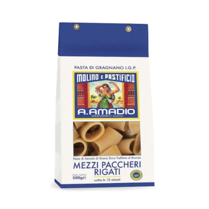 Mezzi paccheri di Gragnano IGP Amadio 500g