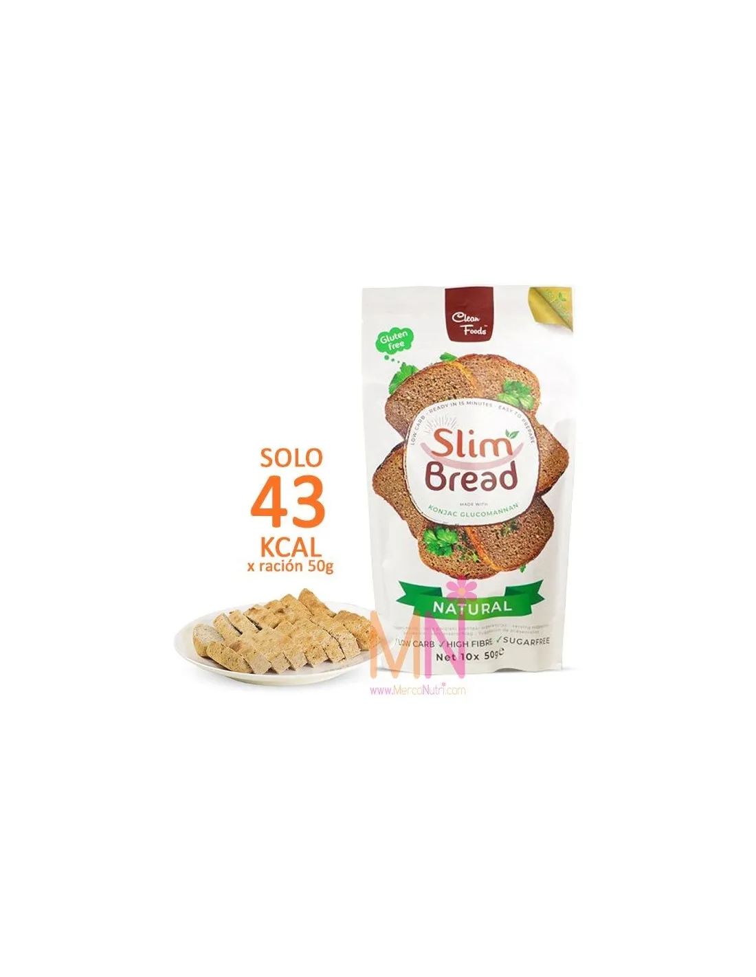 Mix para hacer pan bajo en carbohidratos SLIM BREAD 10x50g