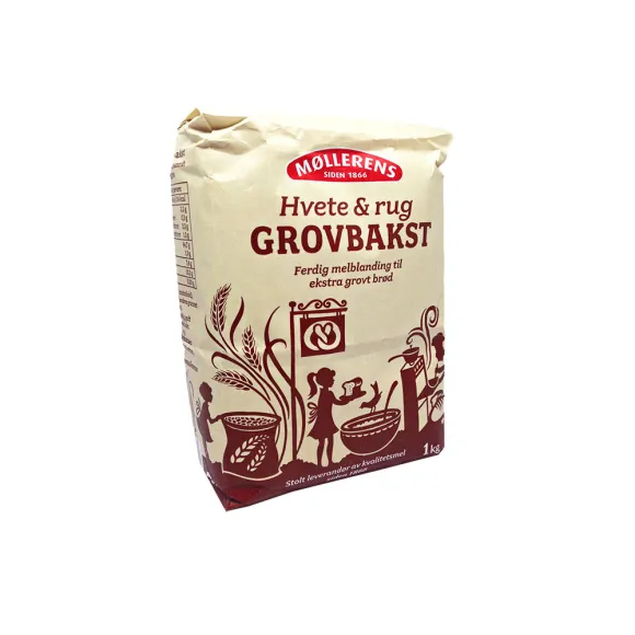 Møllerens Grovbakst / Harina de Trigo y Centeno Integral 1Kg