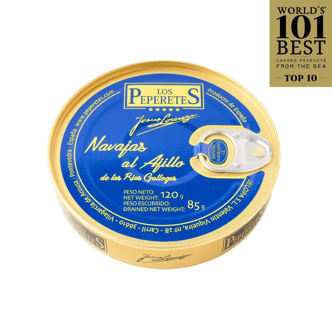 Navajas al Ajillo de las Rías Gallegas Los Peperetes