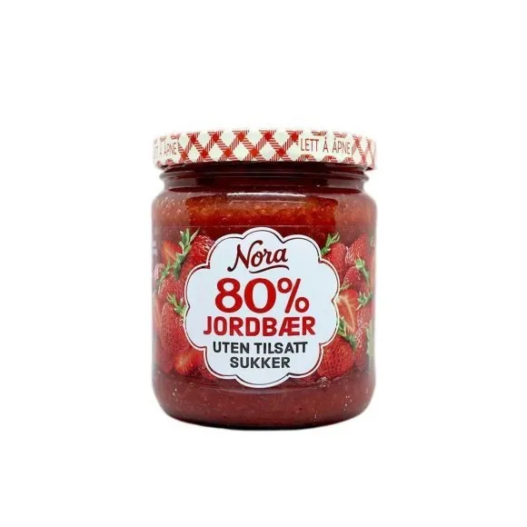 Nora Uten Tilsatt Sukker Jordbær / Mermelada de Fresa sin Azúcar 275g