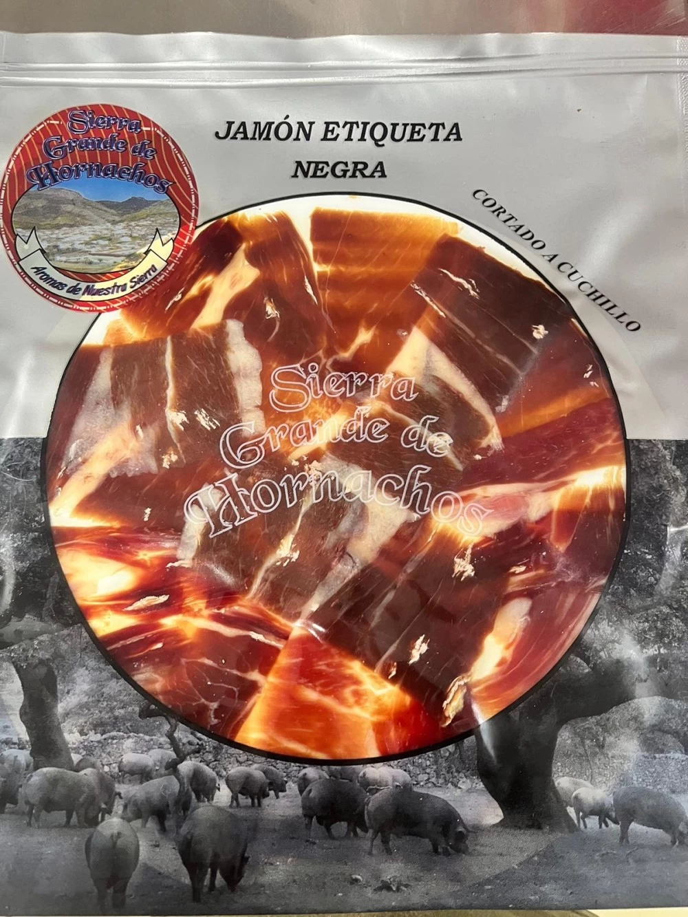 Sobre Jamón Ibérico Hornachos (100gr)