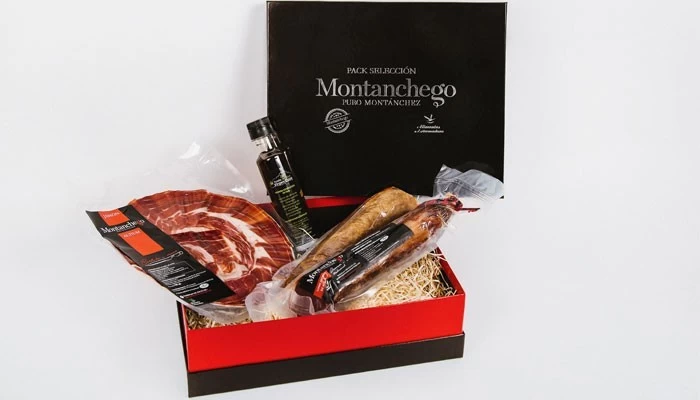 Cesta Regalo Ibéricos "Altozano" Montánchez (1.35Kg)