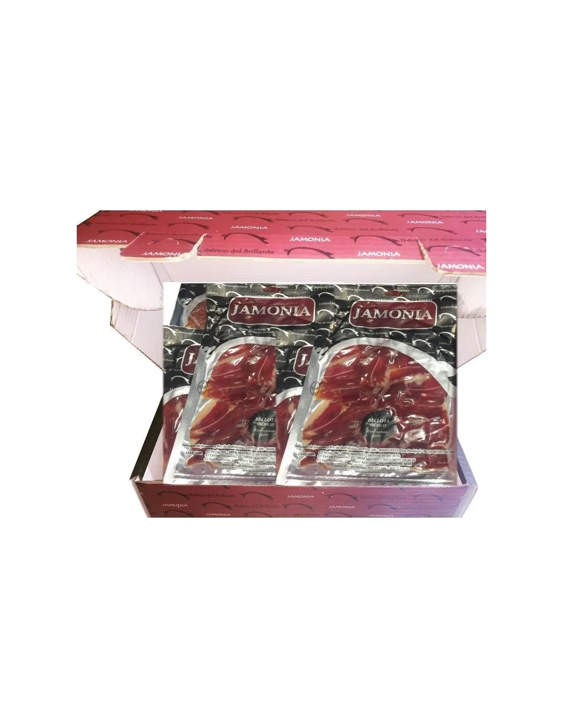 PACK BELLOTA REGALO: 5 sobres (100 g) Jamón Bellota 100% Ibérico a cuchillo+2 (150 g) Lomo Bellota | IBÉRICO DEL BRILLANTE