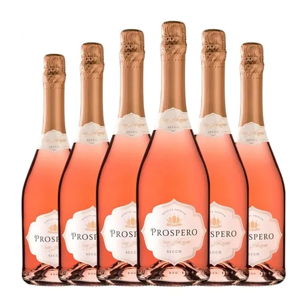 Pagos del Rey Prospero Método Charmat Tempranillo Seco 75 cl Espumoso Rosado (Caja de 6 unidades)