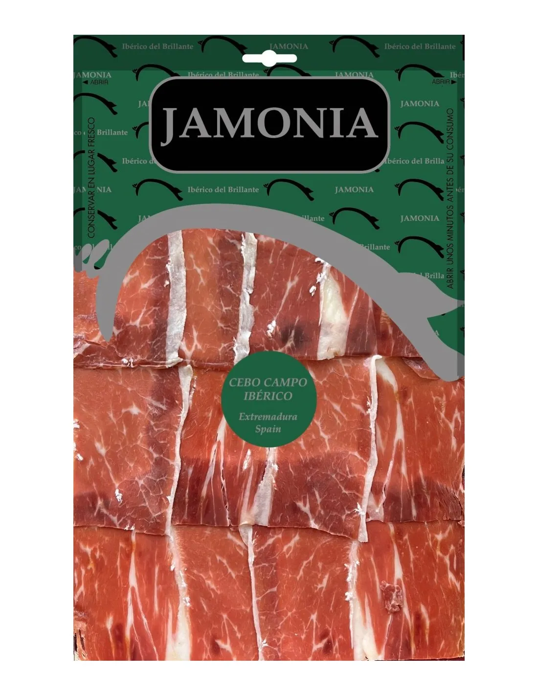 Paleta de Cebo de Campo Ibérica 50% Raza Ibérica (125 g) LONCHEADA| IBÉRICO DEL BRILLANTE