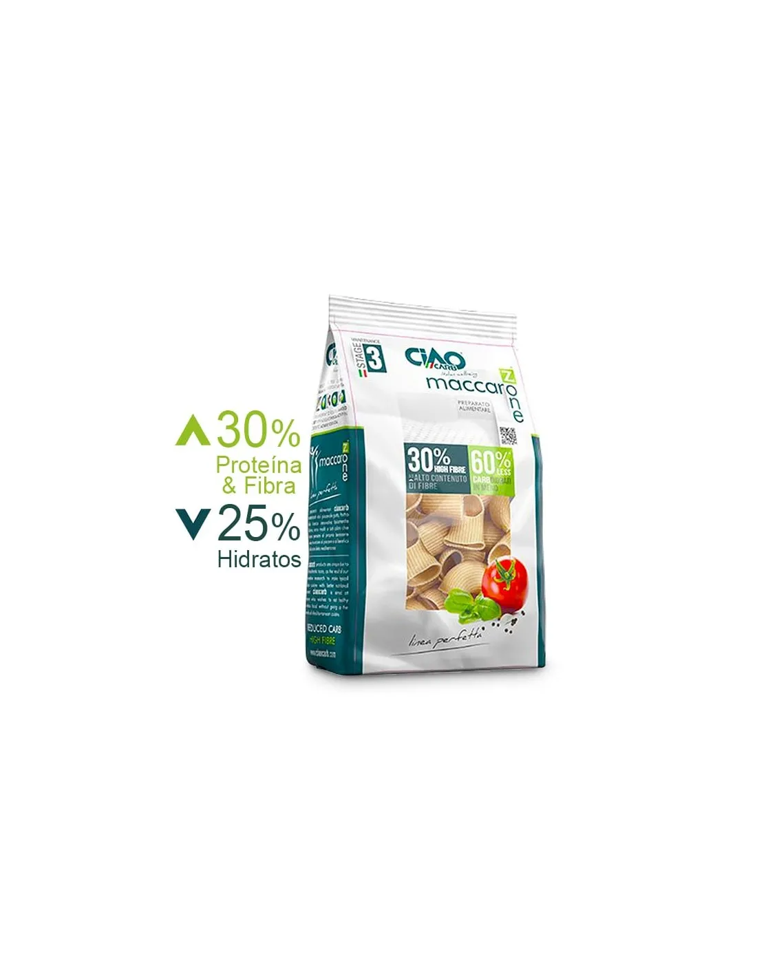 Pasta tiburón baja en carbohidratos NUTRIWELL 200 g