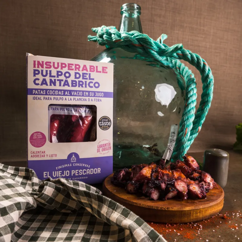 PATA DE PULPO COCIDO EN SU JUGO (350 G)