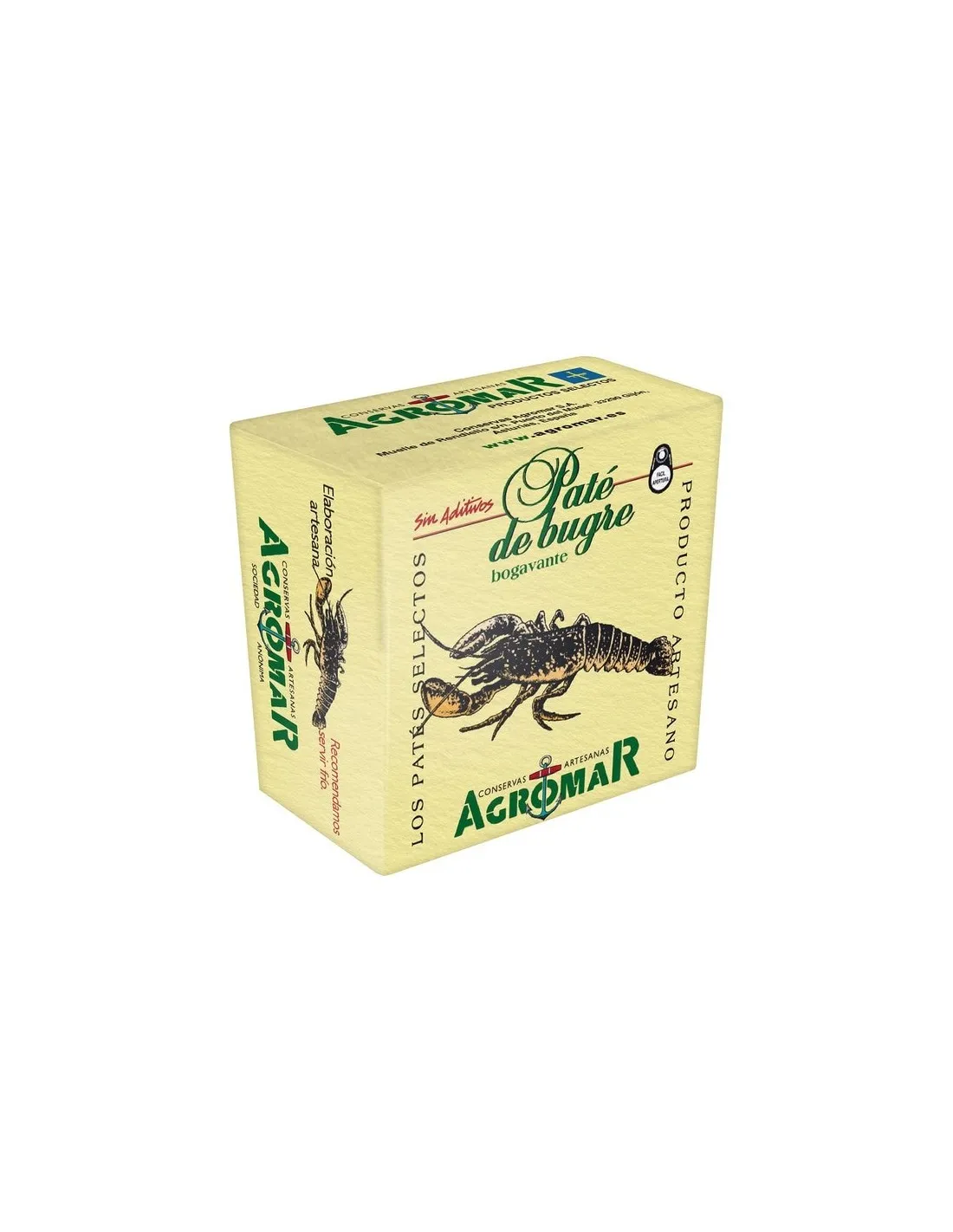Paté de bogavante lata 100 g. AGROMAR.