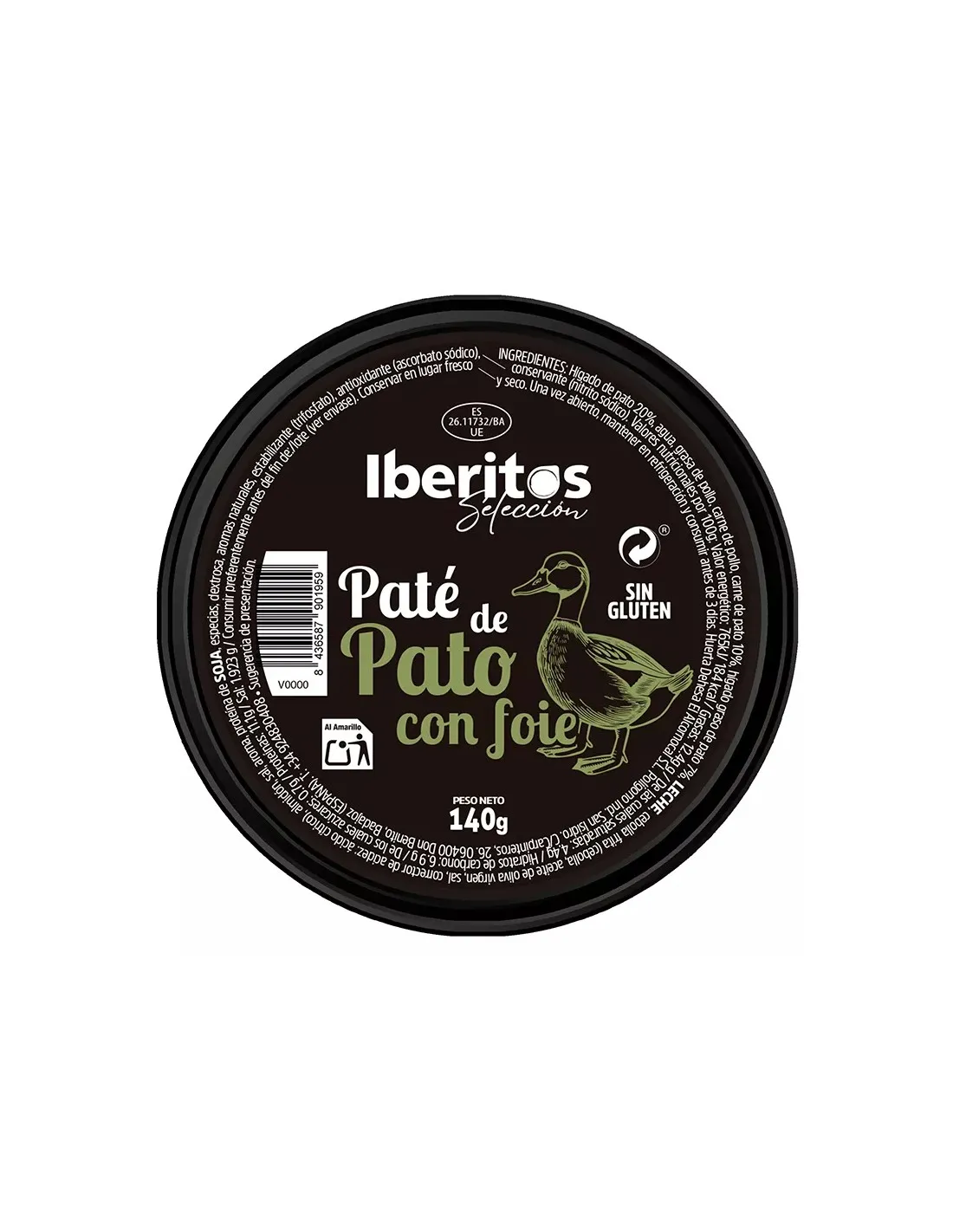 Paté de Pato con Foie IBERITOS 140 g