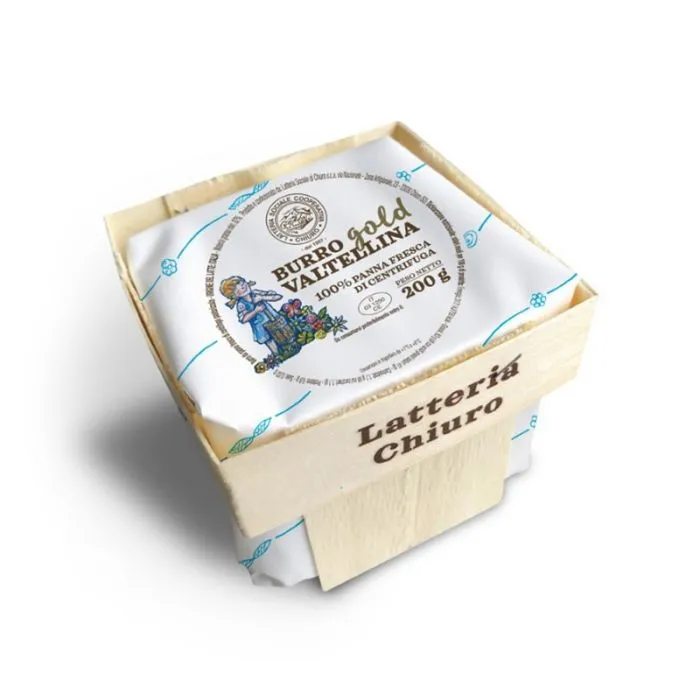 Mantequilla Latteria Chiuro Gold en cesta 200g