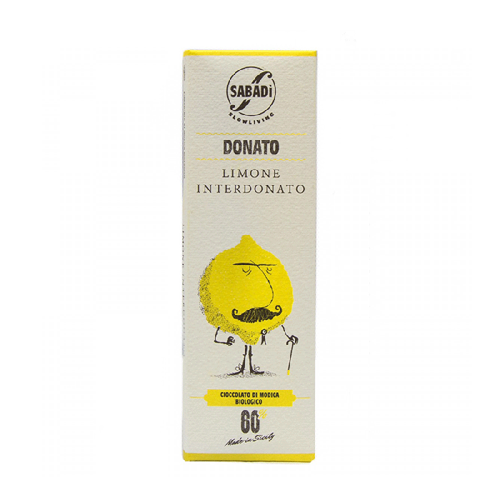 DONATO – Cioccolato di Modica IGP con scorzette di Limone