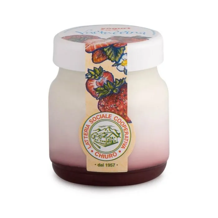 Yogur de fresa lácteo Chiuro 6 PZ