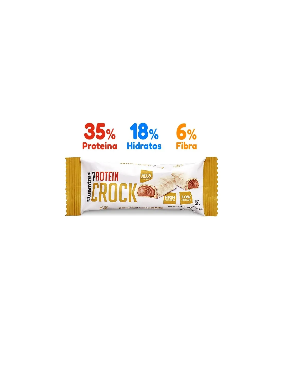 PROTEIN CROCK de Chocolate Blanco 30g