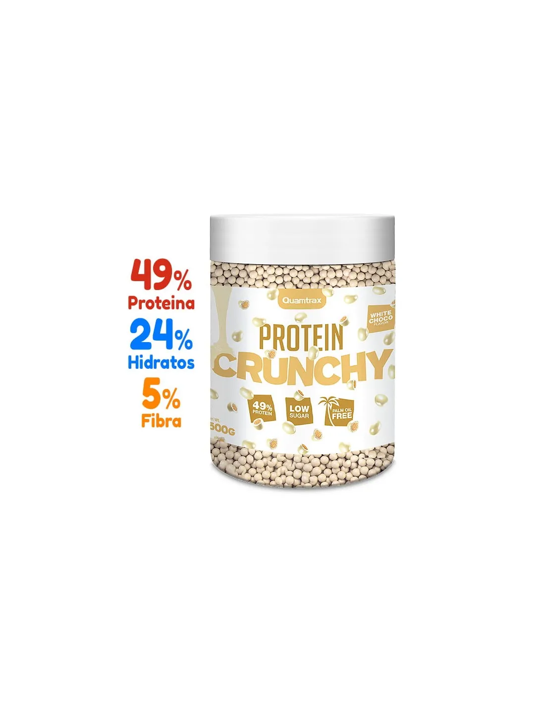 Protein Crunchy Chocolate Blanco 500g