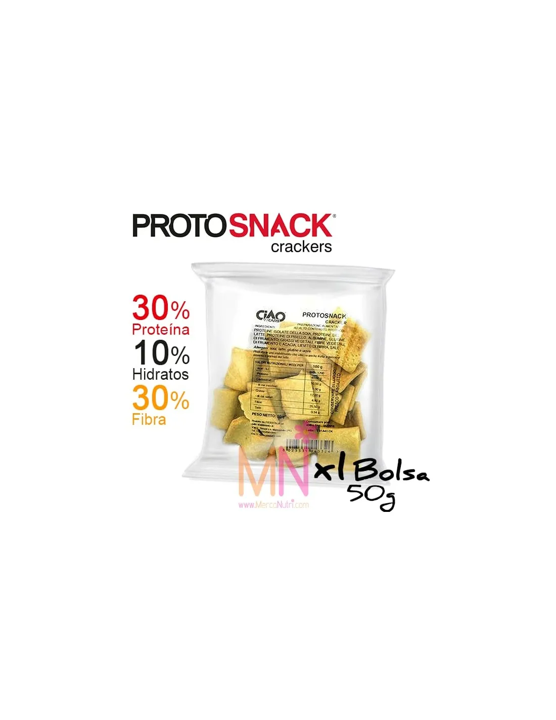 Snacks keto PROTOSNACK Crackers - 50g