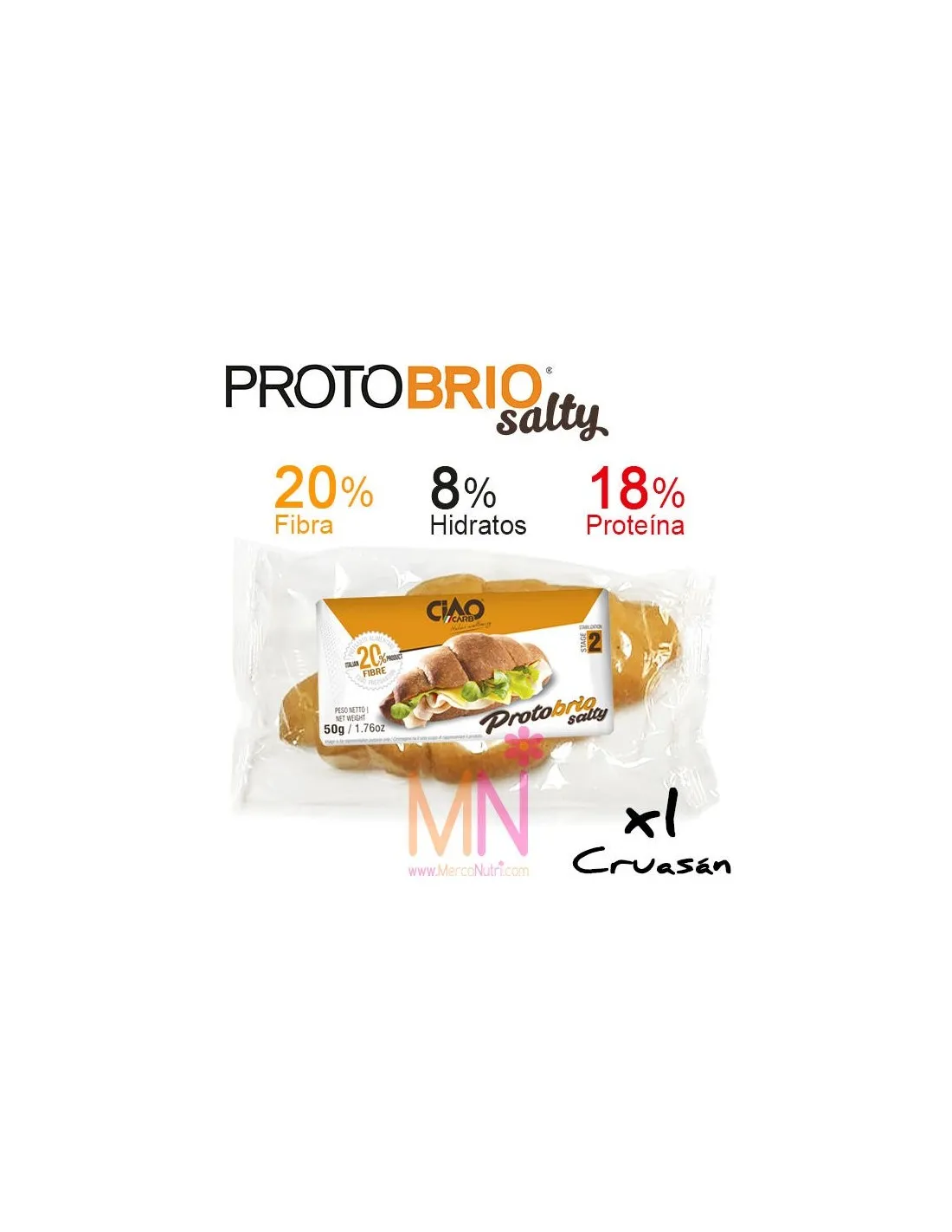 PROTOBRIO SALTY (Cruasán dietético sin dulzor) 1 unid.
