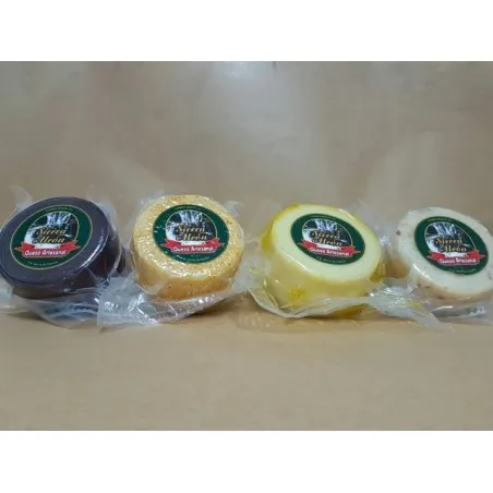 Queso artesano de cabra romero, naranja, al vino, en aceite, con trufa, tomillo etc