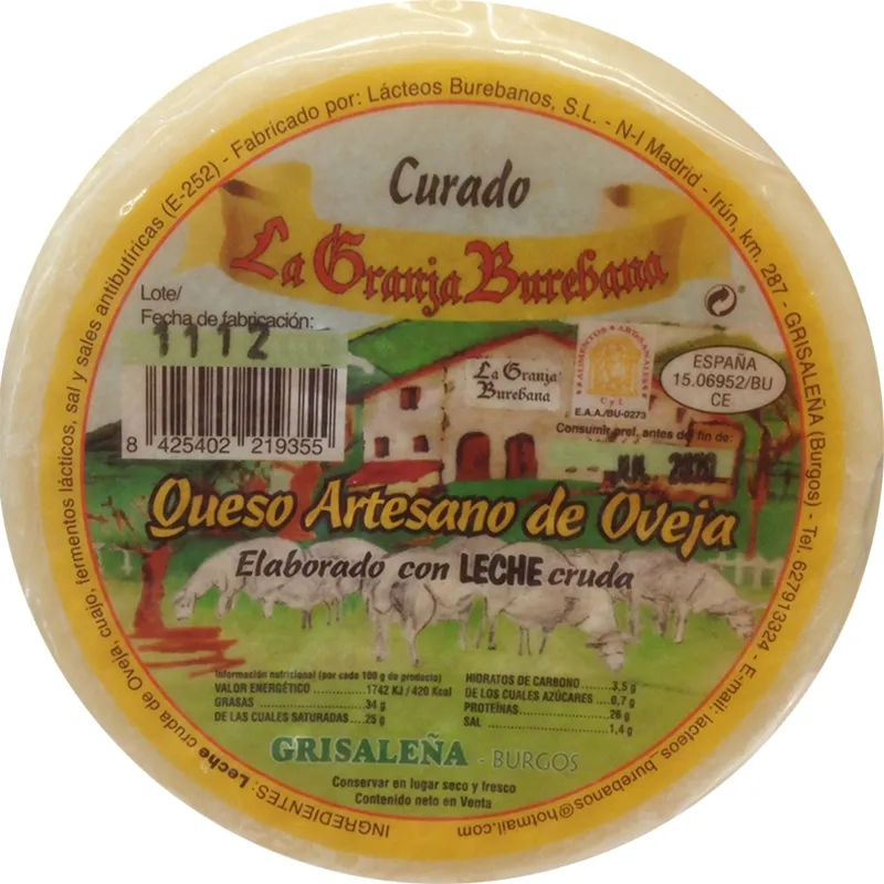 Queso Curado LA GRANJA BUREBANA 1kg