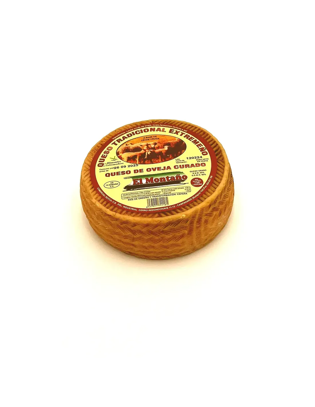 Queso de oveja curado MONTAÑO. 0,700 g