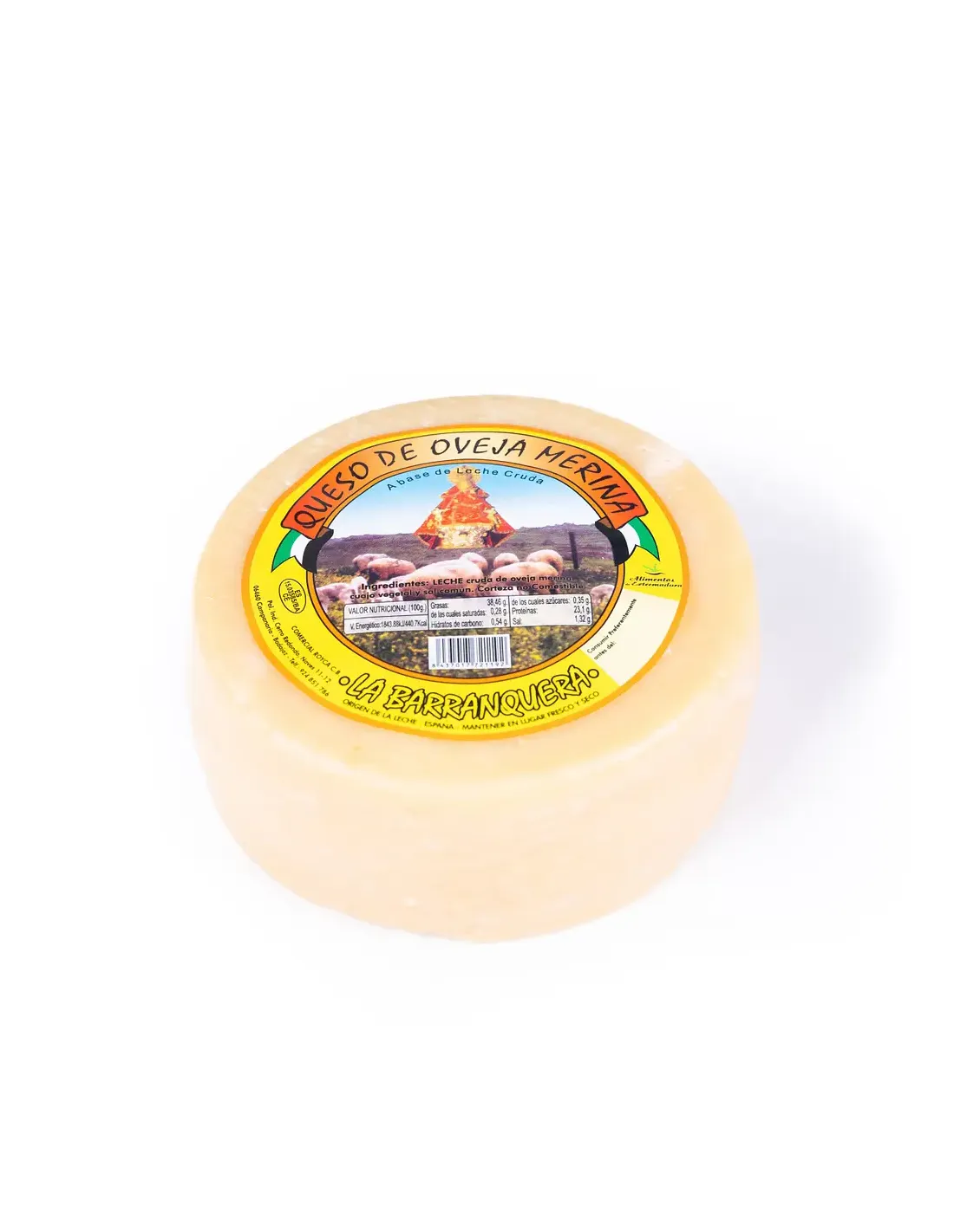 Queso de oveja semicurado LA BARRANQUERA. 800 g