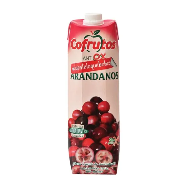 Zumo Caja de 10 unidades Cofrutos Tetrabrick 1 L Arándano — Arándanos