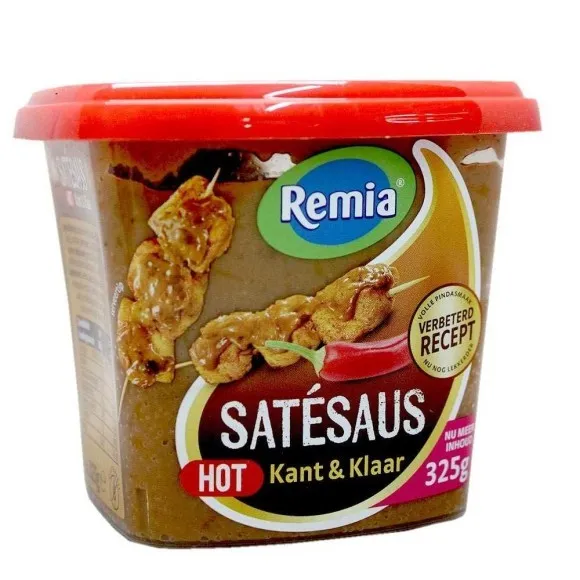 Remia Satésaus Hot Kant&Klaar / Salsa de Cacahuete Picante 265ml