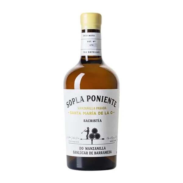 Pepe Rodríguez de Vera Sopla Poniente Santa María de la O Saca Palomino Fino Manzanilla-Sanlúcar de Barrameda Botella Medium 50 cl Vino Generoso Fortificado