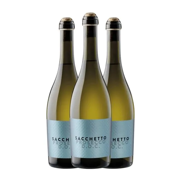 Sacchetto Colli Glera Prosecco Frizzante — Espumoso de Aguja 75 cl Espumoso Blanco (Caja de 6 unidades)