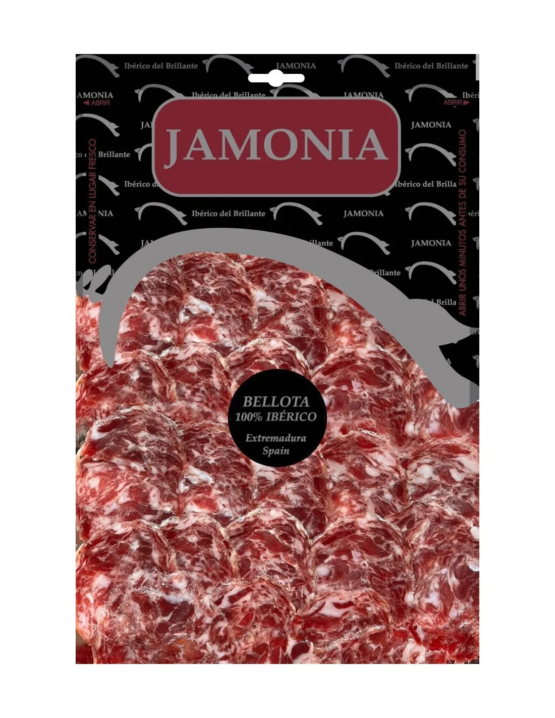 Salchichón Cular Bellota LONCHEADO (150g)| IBÉRICO DEL BRILLANTE.