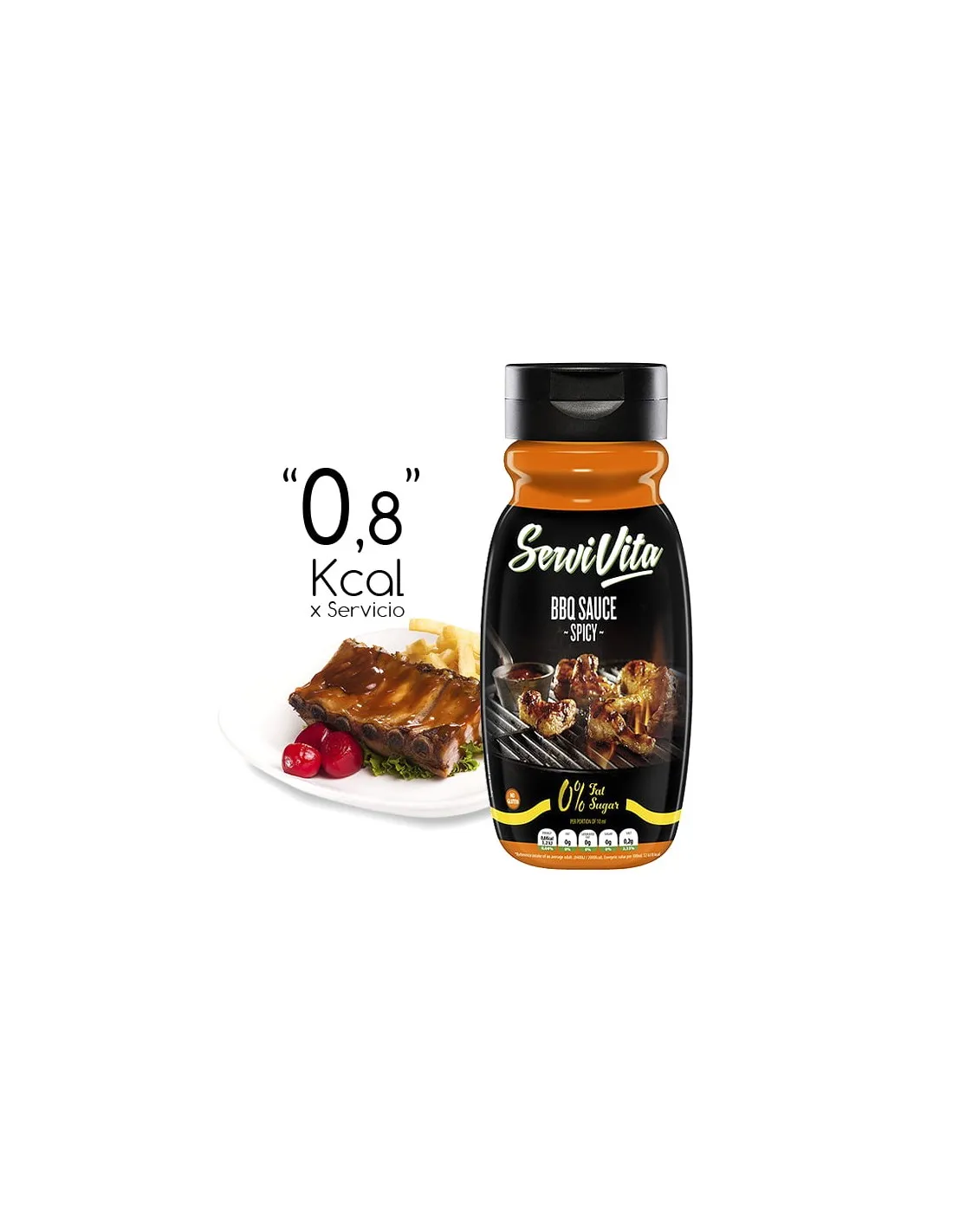 Salsa Barbacoa Picante Servivita 320ml