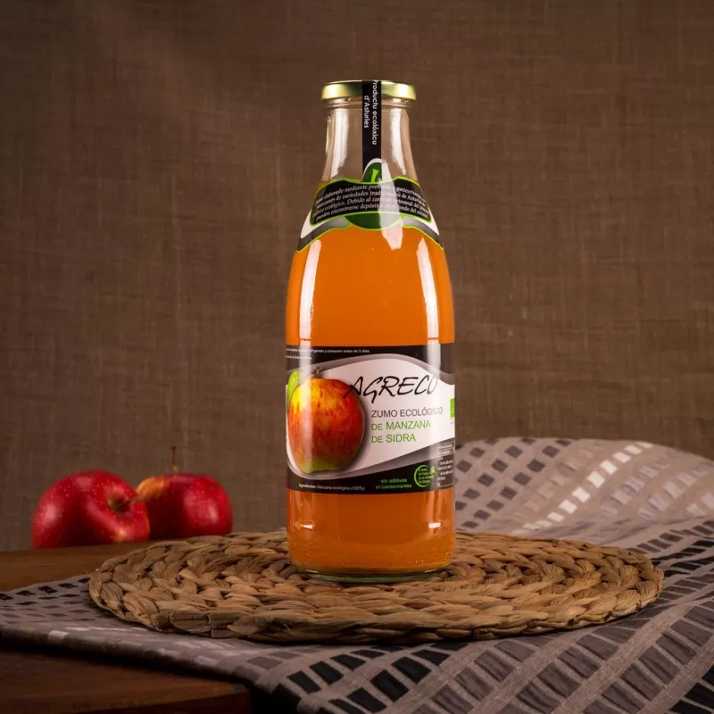 ZUMO ECOLÓGICO DE MANZANA DE SIDRA 1L.