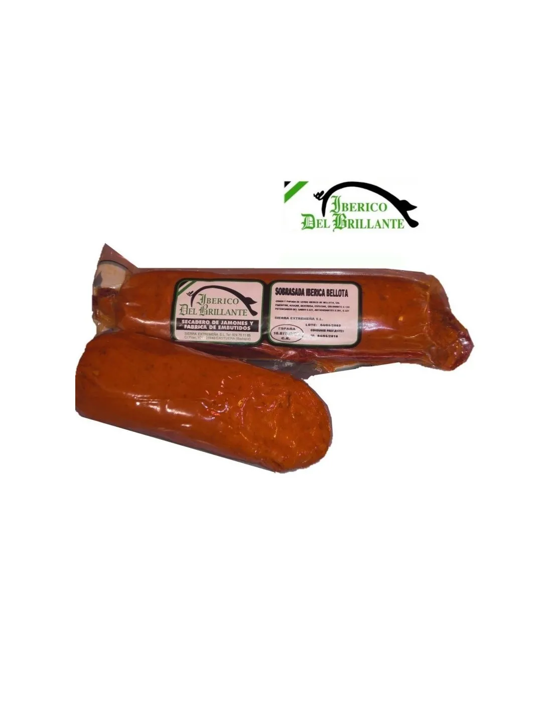 Sobrasada Ibérica de Bellota| IBÉRICO DEL BRILLANTE. 450-500 g