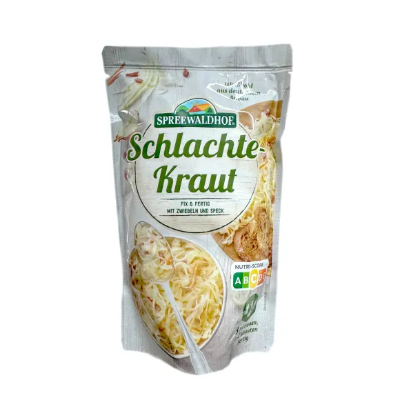 Spreewaldhof Schlachtekraut mit Zwiebeln Und Speck/ Chucrut con Cebolla y Bacon Ahumado 400g