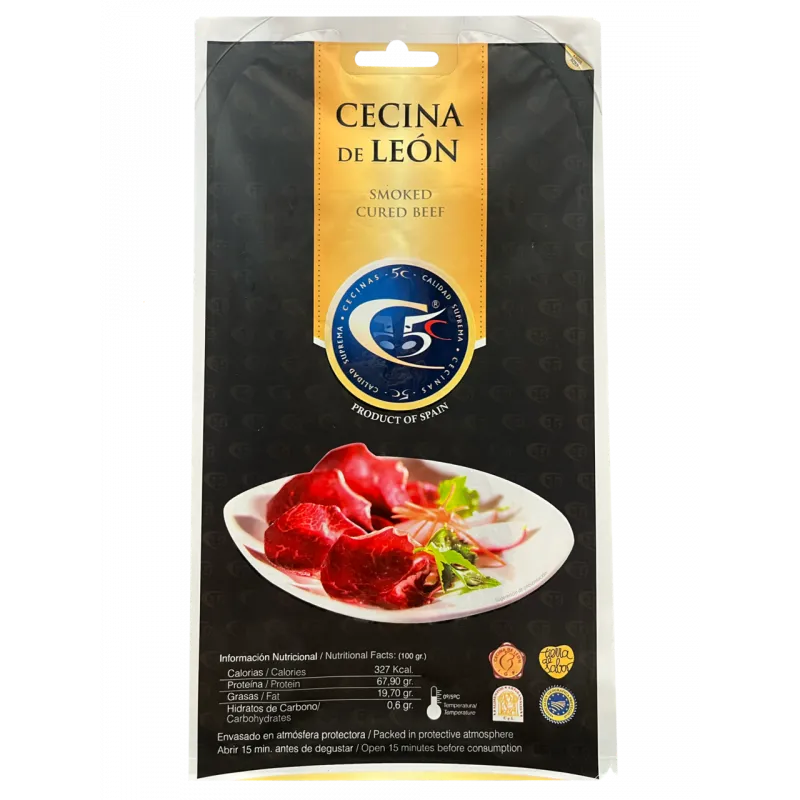 Cecina de León en lonchas