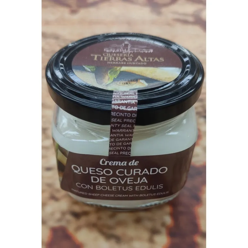 Tarro de crema de queso con Boletus edulis 200 gr