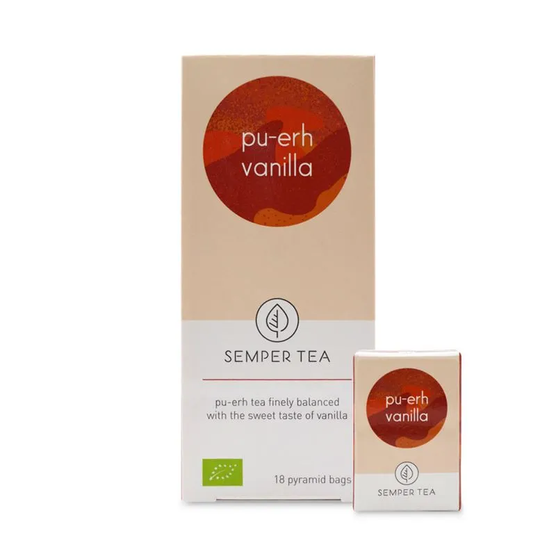 Té Rojo PuErh Vainilla - 18 Pirámides